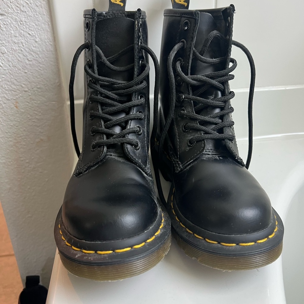 Dr. Martens Black Leather Boots